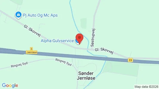 Erhvervslejemål til salg i Regstrup - kort over placeringen