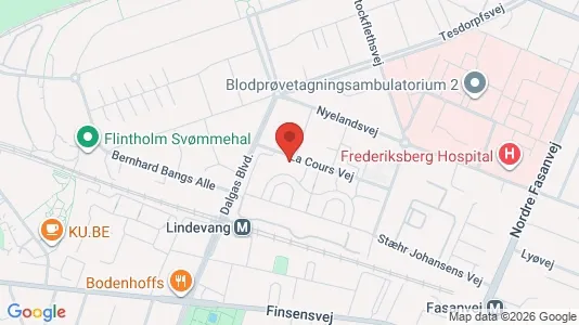 Kontorlokaler til leje i Frederiksberg - kort over placeringen
