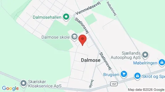 Erhvervslejemål til salg i Dalmose - kort over placeringen