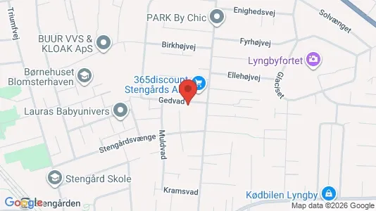 Boligudlejningsejendomme til salg i Kongens Lyngby - kort over placeringen