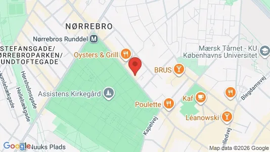 Erhvervslejemål til leje i Nørrebro - kort over placeringen