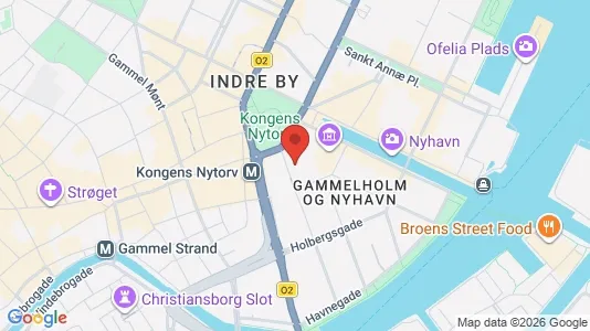 Kontorlokaler til leje i København K - kort over placeringen