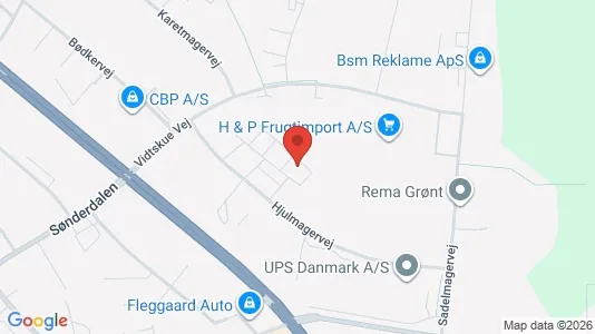 Lagerlokaler til leje i Vejle Centrum - kort over placeringen
