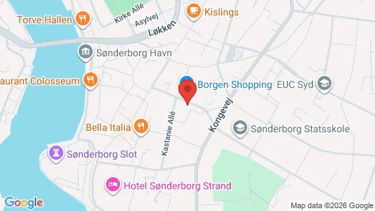 Erhvervslejemål til salg i Sønderborg - kort over placeringen