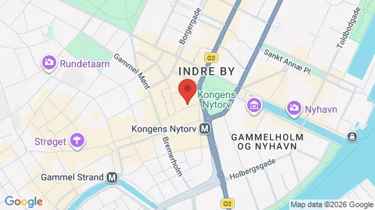 Kontorlokaler til leje i København K - kort over placeringen