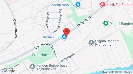 Kontorlokaler til leje i Randers NØ - Foto fra Google Street View