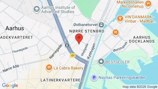 Kontorlokaler til leje i Århus C - Foto fra Google Street View
