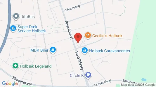 Erhvervslejemål til leje i Holbæk - Foto fra Google Street View