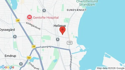 Butikslokaler til leje i Hellerup - Foto fra Google Street View