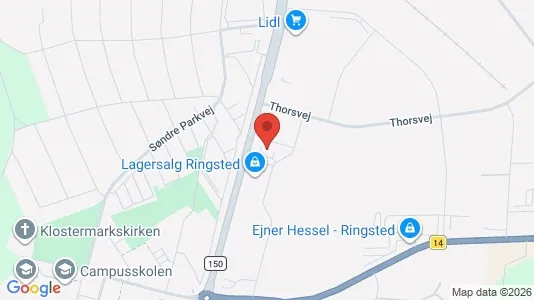Lagerlokaler til leje i Ringsted - Foto fra Google Street View