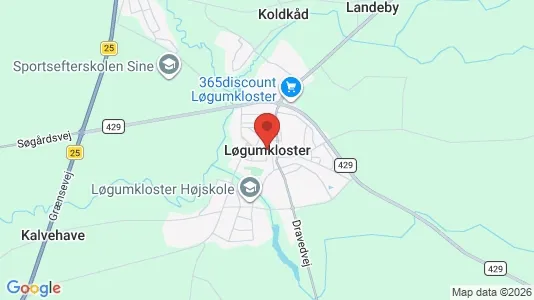Erhvervslejemål til leje i Løgumkloster - Foto fra Google Street View