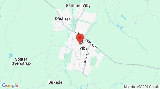 Erhvervslejemål til leje i Viby Sjælland - kort over placeringen