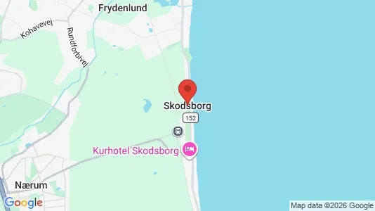 Erhvervslejemål til leje i Skodsborg - kort over placeringen