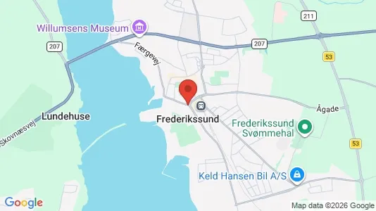 Erhvervslejemål til leje i Frederikssund - Foto fra Google Street View
