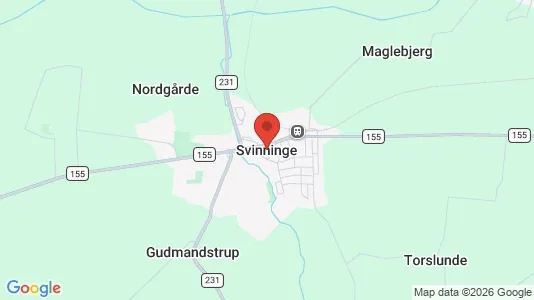 Erhvervslejemål til leje i Svinninge - kort over placeringen