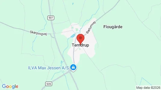 Erhvervslejemål til leje i Terndrup - Foto fra Google Street View