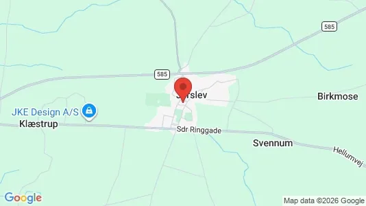 Erhvervslejemål til leje i Jerslev J - kort over placeringen