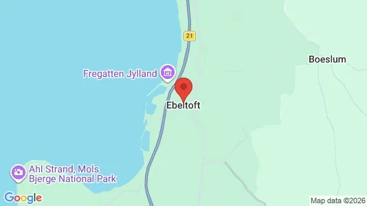 Erhvervslejemål til leje i Ebeltoft - Foto fra Google Street View