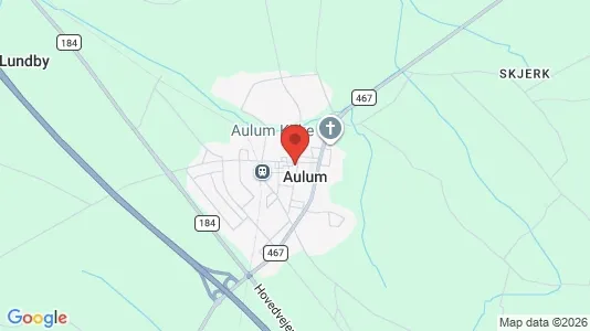 Erhvervslejemål til leje i Aulum - Foto fra Google Street View