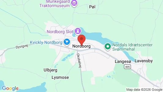 Erhvervslejemål til leje i Nordborg - Foto fra Google Street View