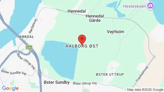 Erhvervslejemål til leje i Aalborg Øst - kort over placeringen