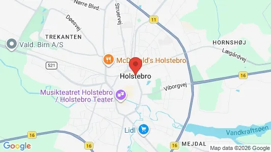 Erhvervslejemål til leje i Holstebro - Foto fra Google Street View
