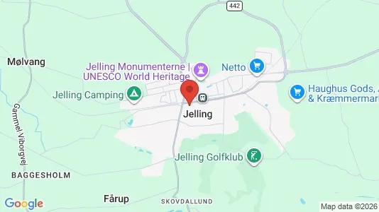 Erhvervslejemål til leje i Jelling - Foto fra Google Street View