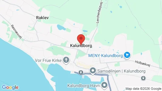 Erhvervslejemål til leje i Kalundborg - kort over placeringen