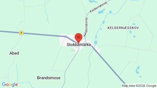 Erhvervslejemål til leje i Stokkemarke - kort over placeringen