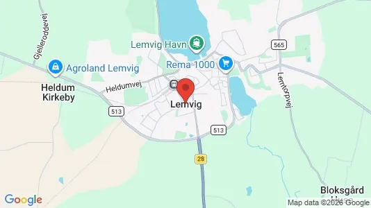 Erhvervslejemål til leje i Lemvig - Foto fra Google Street View