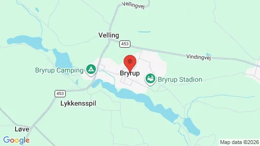Erhvervslejemål til leje i Bryrup - Foto fra Google Street View