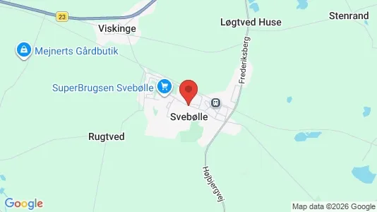 Erhvervslejemål til leje i Svebølle - kort over placeringen