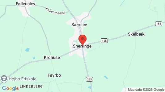 Erhvervslejemål til leje i Snertinge - kort over placeringen