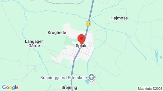 Erhvervslejemål til leje i Spjald - Foto fra Google Street View