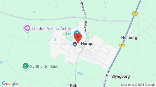 Erhvervslejemål til leje i Hurup Thy - Foto fra Google Street View