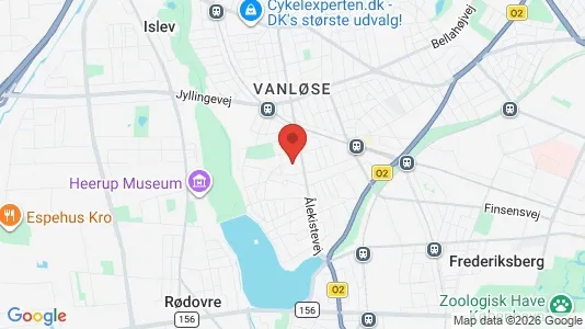 Erhvervslejemål til leje i Vanløse - kort over placeringen