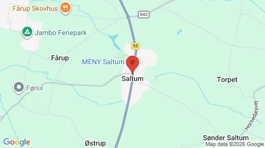 Erhvervslejemål til leje i Saltum - Foto fra Google Street View