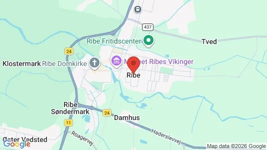 Erhvervslejemål til leje i Ribe - Foto fra Google Street View