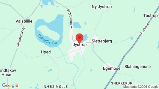 Erhvervslejemål til leje i Jystrup Midtsj - kort over placeringen