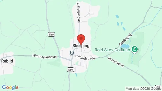 Erhvervslejemål til leje i Skørping - Foto fra Google Street View