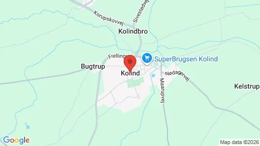 Erhvervslejemål til leje i Kolind - Foto fra Google Street View