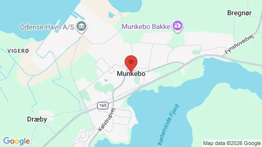 Erhvervslejemål til leje i Munkebo - Foto fra Google Street View