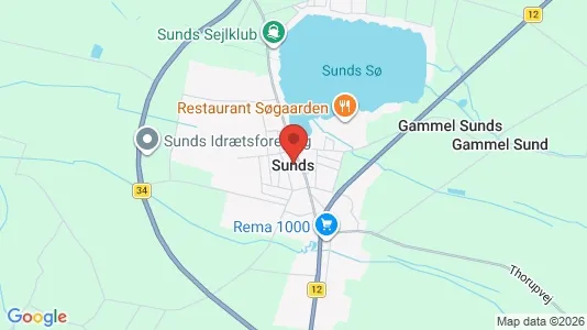 Erhvervslejemål til leje i Sunds - Foto fra Google Street View