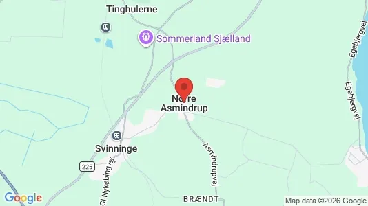 Erhvervslejemål til leje i Nørre Asmindrup - kort over placeringen