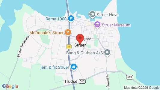Erhvervslejemål til leje i Struer - Foto fra Google Street View