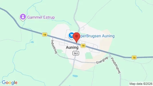 Erhvervslejemål til leje i Auning - Foto fra Google Street View