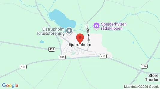 Erhvervslejemål til leje i Ejstrupholm - Foto fra Google Street View