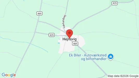 Erhvervslejemål til leje i Hejnsvig - Foto fra Google Street View
