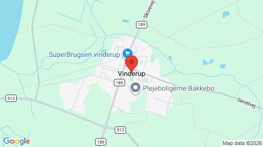 Erhvervslejemål til leje i Vinderup - Foto fra Google Street View