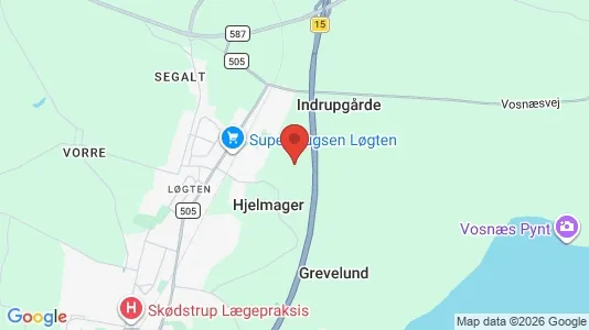Erhvervslejemål til leje i Skødstrup - Foto fra Google Street View